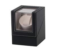 Spinner winding box Watch Winders - High Class Motor Watch Shaker Wristwatch Winder Case Holder Display Automatic Mechanical Watch Turntable Winding Watch Storage Box Brown Black Quiet and well operat