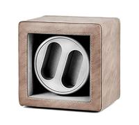 Spinner winding box Watch Winders - Leather Retro Dual-position Watch Shaker Mechanical Watch Silent Swing Device Household Dual-power Watch Winding Box Storage Case with LED Light Quiet and well oper