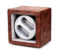Spinner winding box Watch Winders - Leather Retro Dual-position Watch Shaker Mechanical Watch Silent Swing Device Household Dual-power Watch Winding Box Storage Case with LED Light Quiet and well oper