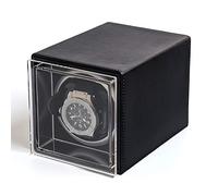 Spinner winding box Watch Winders - Mini Single Watch Shaker Wooden Dustproof Watch Storage Box Automatic Mechanical Watch Winder Quiet Turn Watch Device Home Watch Winding Box Quiet and well operated