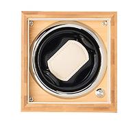 Spinner winding box Watch Winders - Single Watch Winding Box Automatic Watch Shaker Mechanical Watch Turntable Wooden Wobble Watch Device Storage Case Organizer 4-gears Adjustable Quiet and well opera