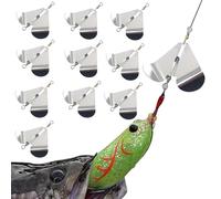 Spinnerbait Lure Kit: Rotating Jig, Vibration Flash Design, Durable Hook | Gamefish-Bait Targeting Pike, Coastal Inland Waters, Sport