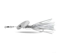 Spinnerbait Lure with 11cm Overall Length and 12g Mass for Balanced Casting Performance and Targeted Fish Attraction (Silver)