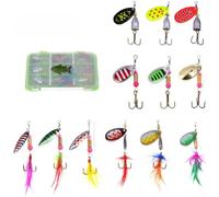 Spinnerbait Lures Combining Rotational Dynamics Reflective Material Properties and Acoustic Stimuli to Increase Detection and Response