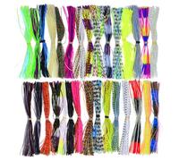 Spinnerbaits For Bass | 30 Bundles Jig Skirts Silicone Jig Skirts | Fishing Skirt Lures Kit, Spinnerbait Replacement For Mother's Day, Offices, Outdoor