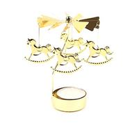 Spinning Candle Holders Carousel Rotating Tea Light Holder Candlestick for Christmas Wedding Decor Home Accessories
