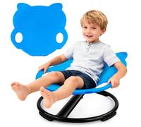 Spinning Chair, Sensory Toy for Autistic Kids, Balance Training (Sky Blue) | Upgraded Owl Swivel Shape, Sit and Spin Design, Indoor/Outdoor Use, Improves Body Coordination, Fun Sensory Play for Autism