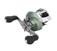 Spinning Fishing Reel Green Aluminum Alloy Saltwater Baitcasting Reel with Interchangeable Rocker Arm All Metal Spool Design for Freshwater Saltwater Fishing GBS200 GBS201 (GBS200 right hand)