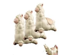 Spinning Head Llama Water Gun - Rotating Alpaca Squirt Toy with Manual Pump Action, Easy-Fill Summer Water Sprayer for Kids Adults, Beach Pool Garden Fun (3 PCS)