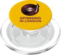 Spinning In London Vinyl Record Music Art PopSockets PopGrip for MagSafe