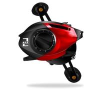 Spinning Reel MAX Series Dual Brake System Baitcasting Fishing Reel 8KG Drag Power 5+1 BBs 6.3:1 High Speed Gear Ratio Spinning Reel Handle(Lucky Red,Right Hand)