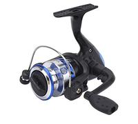 Spinning Reel with 2 Bearings, 5.2:1 Gear Ratio, Left/Right Interchangeable, Blue Lightweight Fishing Wheel - Electroplating Wire Cup, Folding Rocker, Durable Metal Constructio
