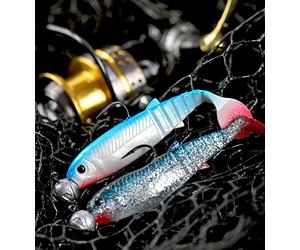 Spinning rubber Savage Gear Cannibal 10cm, color: Burbot Golden Ambulance