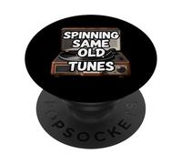 Spinning Same Old Tunes Vintage Record Player Graphic PopSockets Adhesive PopGrip