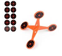 Spinning Shooting Target Thickened Flip Roller, Spinning Shooting Target Walking Flipping, Flip Targets for Shootin-g, Automatically Flips and Resets, High Caliber for Outdoor Backyard (2mm)