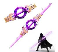 Spinning Sword Spark Sword Light up Blade with Spark Effects and Rotating Dual-Blade Design, 7 Colors Expandable Light Swords Toys with Fx Sound(Motion Sensitive) and Realistic Handle(#A)