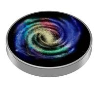 Spinning Top Starry Mini Luminous Stainless Steel Stress Relief Spin Top Polished Portable Spinning Tops for Adults Kids Birthday Gift, Style2
