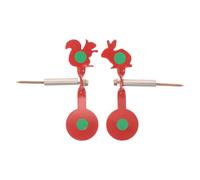 Spinning Tree Mount Target Set for Backyard Practice | Carbon Metal Build, Modular Parts with Detachable Base, Replaceable Plates and Rod, Hit Feedback