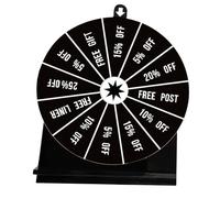 Spinnning Prize Wheel, 12 Slots Tabletop Prize Wheel Spinner, With Dry Erase & Marker For Carnivals, Trade Shows, Holiday Activities, Win Fortune Spin Game, 5.91x7.87 Inches