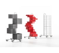 Spinny Drawer Unit with Wheels Red B-Line - 8032793700616