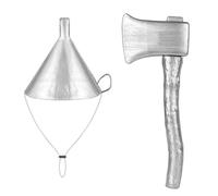 Spinosaurus 2 Pcs Tin Man Costume Accessories for Adult,Kids Plastic Axe Funnel Hat Halloween Dress Up Costume Accessories Tin Man Outfits (2 Pcs)