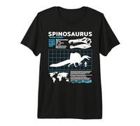 Spinosaurus fact Sheet Dinosaur Facts Premium T-Shirt