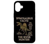 Spinosaurus Facts | Educational Prehistoric Dinosaur Design Case for iPhone 16 Plus