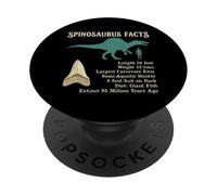Spinosaurus Facts Largest Carnivore Dinosaur PopSockets Adhesive PopGrip