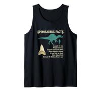 Spinosaurus Facts Largest Carnivore Dinosaur Tank Top