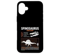 Spinosaurus Funny Size Chart Dinosaur Case for iPhone 16 Plus