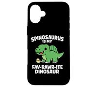 Spinosaurus Is My Fav-Rawr-Ite Dinosaur Case for iPhone 16 Plus
