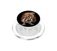 Spinosaurus Mirabilis Cowboy Dinosaur And Moon Meme PopSockets PopGrip for MagSafe