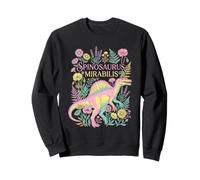 Spinosaurus Mirabilis Floral Dinosaur Botanical Aesthetic Sweatshirt