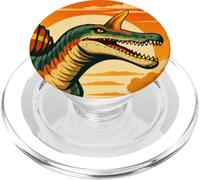 Spinosaurus Mirabilis Retro Dinosaur Vintage Prehistoric PopSockets PopGrip for MagSafe