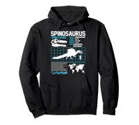 Spinosaurus Paleontology Fact Dinosaur Prehistoric Fossils Pullover Hoodie