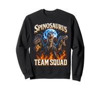 Spinosaurus Team Squad Dinosaur Pizza Moon Bootleg Sweatshirt