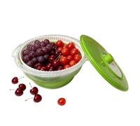 Spintastic Salad Spinner Portable Foldable Manual Dryer Dehydrator