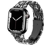 SPINYE Band Compatible with iWatch 42mm 44mm 45mm 46mm 49mm, Colorful Resin Replacement Bracelet Strap for Apple Watch Series 10/9 / 8 / Ultra / 7 / SE / 6/5 / 4/3 Women Men (Zebra stripes)