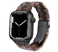 SPINYE Compatible with iWatch Band 42mm 44mm 45mm, Colorful Resin Replacement Strap for Apple Watch Series 7/SE/6/5/4/3 Women Men (42/44/45mm, Chocolate)