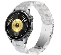 SPINYE Watch Bands Compatible with Samsung Galaxy Watch 46mm / Galaxy 3 45mm / Huawei Watch GT5 / GT5 Pro / GT4 / 4 Pro / GT3 / GT2 46mm, 22mm Colorful Resin Strap for Women Men (Ice snow white)