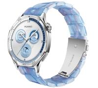 SPINYE Watch Bands Compatible with Samsung Galaxy Watch 46mm / Galaxy 3 45mm / Huawei Watch GT5 / GT5 Pro / GT4 / 4 Pro / GT3 / GT2 46mm, 22mm Colorful Resin Strap for Women Men (Star river blue)