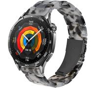 SPINYE Watch Bands Compatible with Samsung Galaxy Watch 46mm / Galaxy 3 45mm / Huawei Watch GT5 / GT5 Pro / GT4 / 4 Pro / GT3 / GT2 46mm, 22mm Colorful Resin Strap for Women Men (Ink black flower)