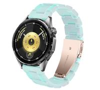 SPINYE Watch Bands Compatible with Samsung Galaxy Watch 46mm / Galaxy 3 45mm / Huawei Watch GT5 / GT5 Pro / GT4 / 4 Pro / GT3 / GT2 46mm, 22mm Colorful Resin Strap for Women Men (Mermaid green)