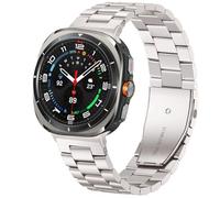SPINYE Watch Bands Compatible with Samsung Galaxy Watch Ultra 47mm, Solid Stainless Steel Metal Band Reolacement Strap for Galaxy Watch 7 Ultra 47mm (2024) Women Men, Starlight