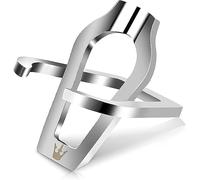 SPIPER Tobacco Pipe Stand Holder, Foldable Stainless Steel Pipe Stand for Single Pipe, Portable Pipe Rack Holder, Metal Pipe Stand, Smoking Accessories, Silver