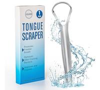 SPIPER Tongue Scraper, 100% Useful Surgical Stainless Steel Tongue Cleaner for Both Adults and Kids, Professional Reduce Bad Breath Metal Tongue Scrapers, Help Your Oral Hygiene