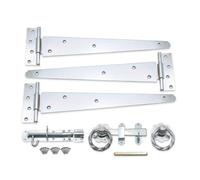 Spira Brass 14" 350mm Twist Ring Gate Ironmongery Kit Zinc
