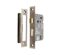 Spira Brass 2.5" Ce 3 Lever Mortice Sash Lock Fd60 - Antique Brass