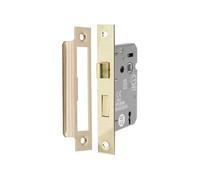 Spira Brass 2.5" Ce 3 Lever Mortice Sash Lock Fd60 - Brass