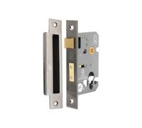 Spira Brass 2.5" Ce Euro Profile Mortice Sash Lock - Black Nickel